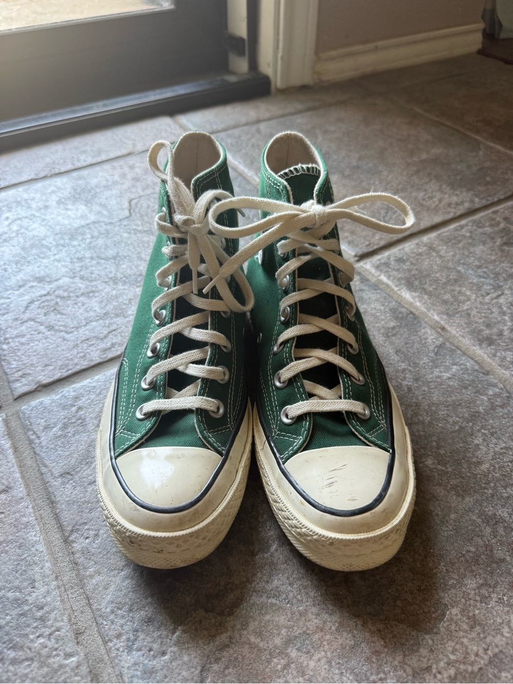 Converse Chuck Taylor All Star Platform High-Top Sneakers in Forest Green - Picture 3 of 4
